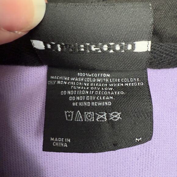 DumbGood Invader Zim Nickelodeon Adult Purple Polo Shirt MEDIUM Cartoon Kidcore - Picture 5 of 7